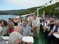 Auch an Bord ging es ausgesprochen fr�hlich zu ...